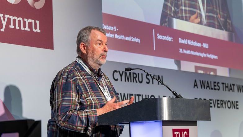 David Nicholson TUC Cymru congress