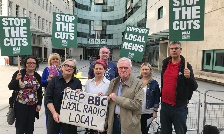 London picket John McDonnell