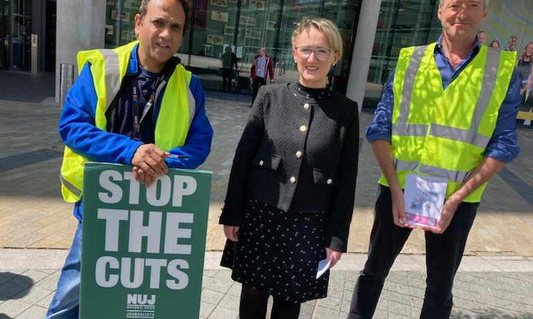 Labour MP Rebecca Long Bailey shows support