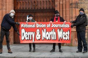 Derry Stand up for Journalism protest