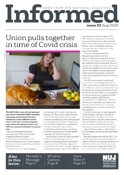 NUJ Informed August 2020