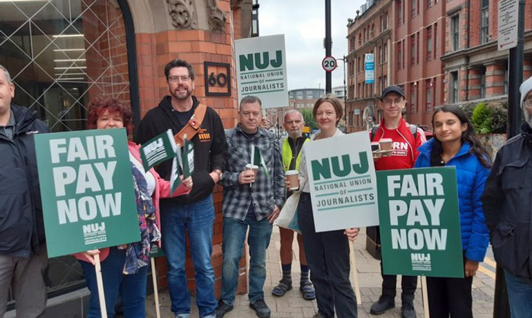 Birmingham Reach picket line