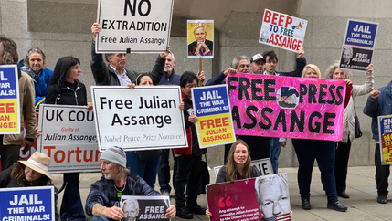 Assange protest Old Bailey 30 Sep 2020