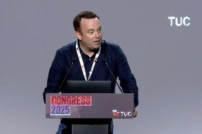 Fran McNulty, NUJ joint president, addressing TUC Congress