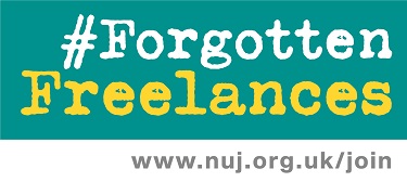 Image: #ForgottenFreelances logo (green)