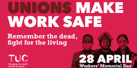 Workers' Memorial Day graphic