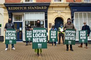 Bullivant NUJ picket line