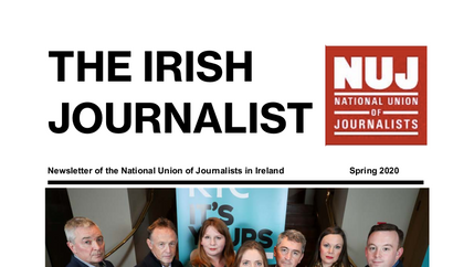 Cover: Irish Journalist Spring 2020