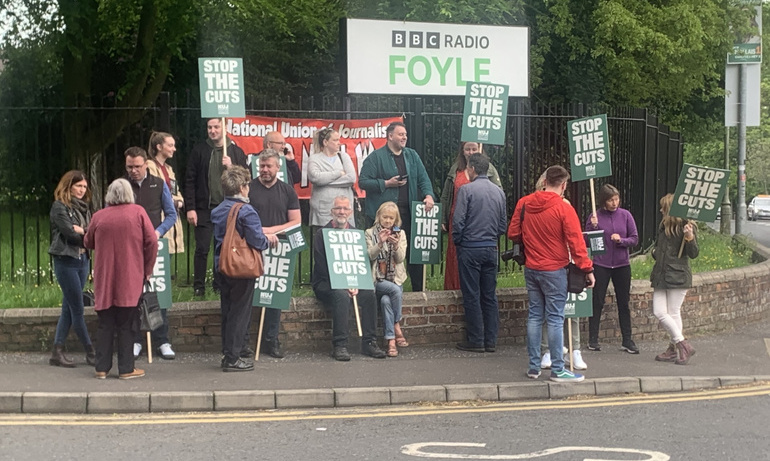 Radio Foyle picket 