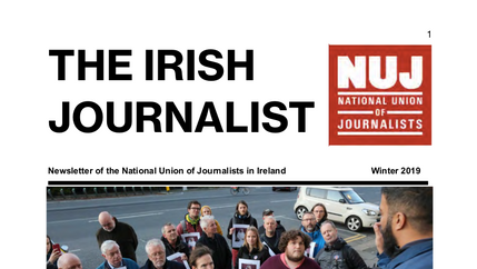 Cover: Irish Journalist Winter 2019