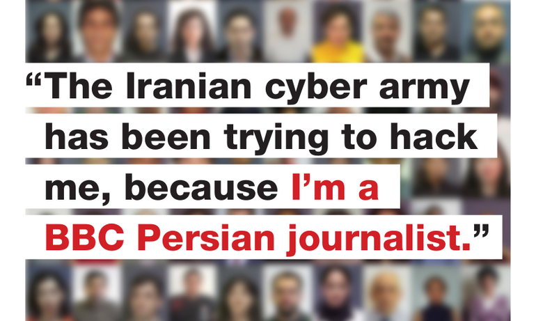 Image: BBC Persian Service campaign poster (cyber)
