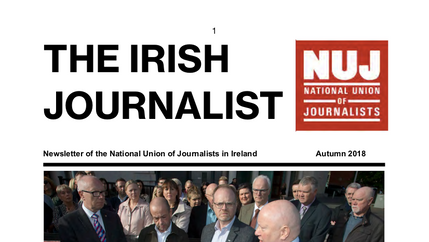 Cover: Irish Journalist Autumn 2018