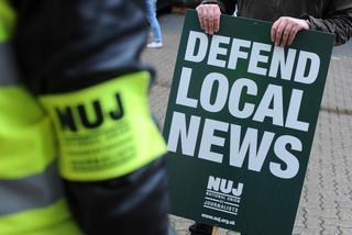 Bullivant NUJ strike picket line