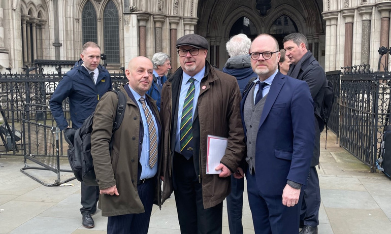 Barry McCaffrey, Grahame Morris MP and Trevor Birney