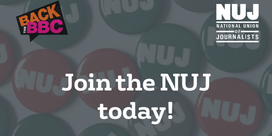 A3 BBC 'Join the NUJ' recruitment poster