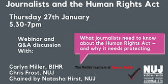   What journalists need to know about the Human Rights Act – and why it needs protecting