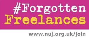 #ForgottenFreelances logo (pink)