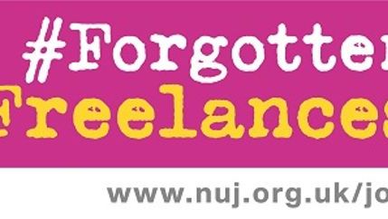 #Forgotten Freelances logo (pink)