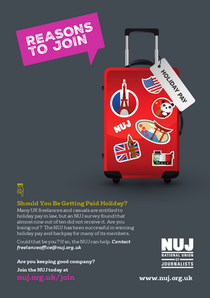 Holiday pay campaign leaflet