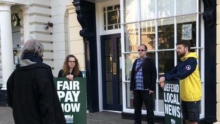 Bullivant NUJ picket line day 3