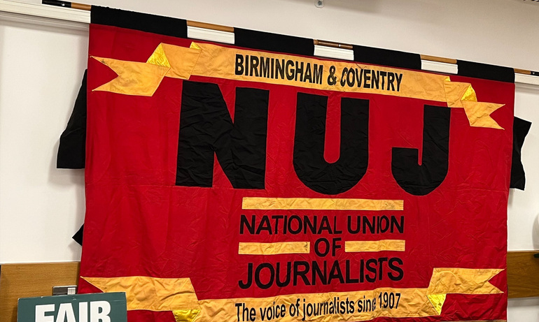 NUJ banner