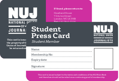 Student press card