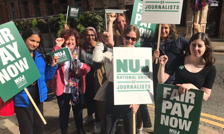 Girl power on the BirminghamLive Reach picket line