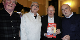 Francis Devine, Eoin Ronayne, Seamus Dooley, Kevin Cooper at the launch of Left Lives in Dublin.