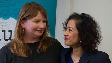 Michelle Stanistreet and Samira Ahmed