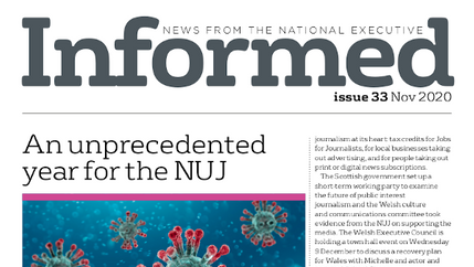 Cover: NUJ Informed November 2020