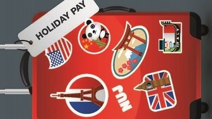 Holiday Pay suitcase