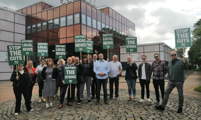 BBC Local Newcastle picket