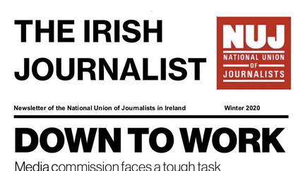 Cover: Irish Journalist Winter 2020