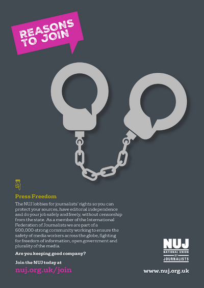 Press freedom handcuffs